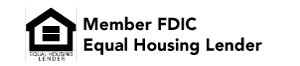 Member FDIC, Equal Housing Lender