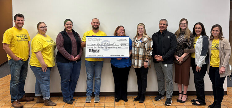 Central National Bank – Junction City Employees Raise Over $25,000 to Benefit United Way